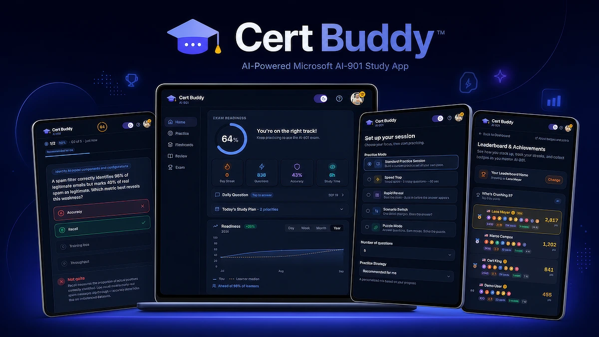 Designing and Building Cert Buddy project preview